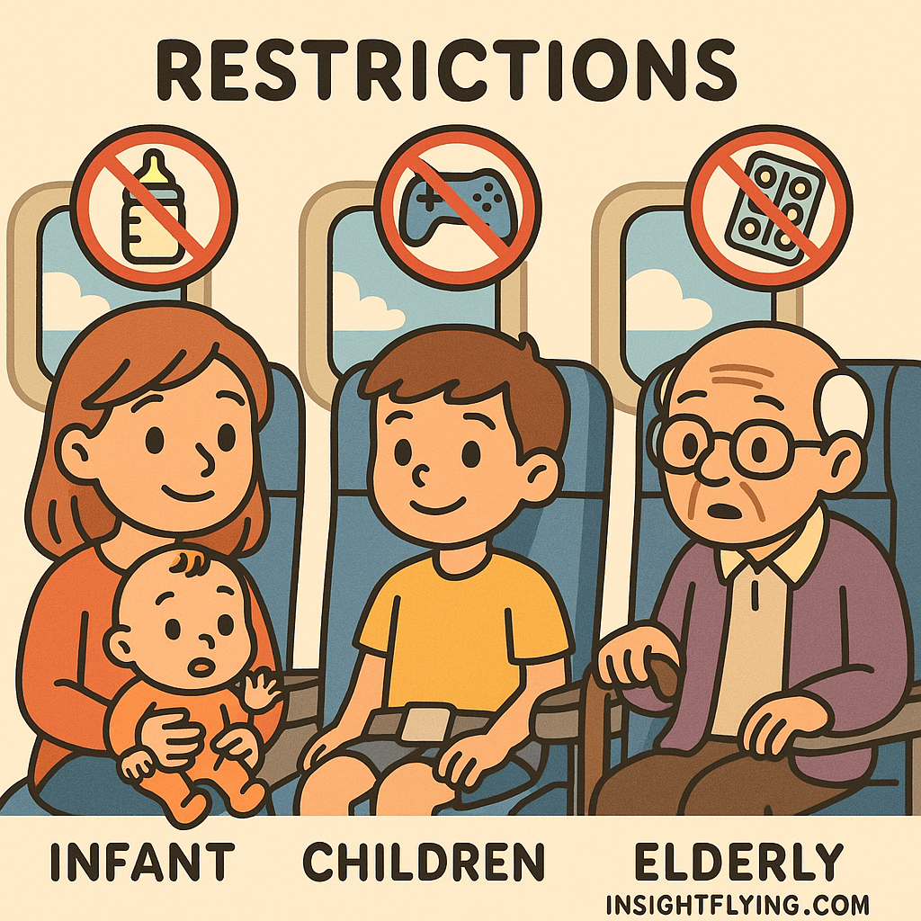 infant, children and elderly restriction