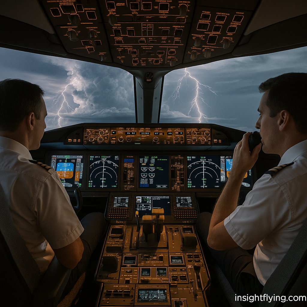 inside cockpit