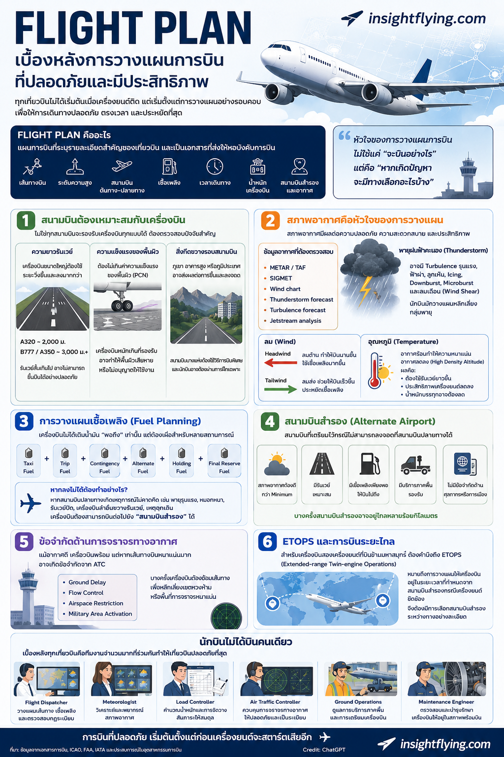 Flight Plan เบื้องหลังการบินคือการวางแผนก่อนบิน