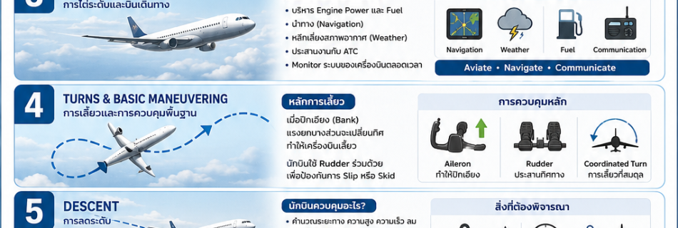 From takeoff to landing
