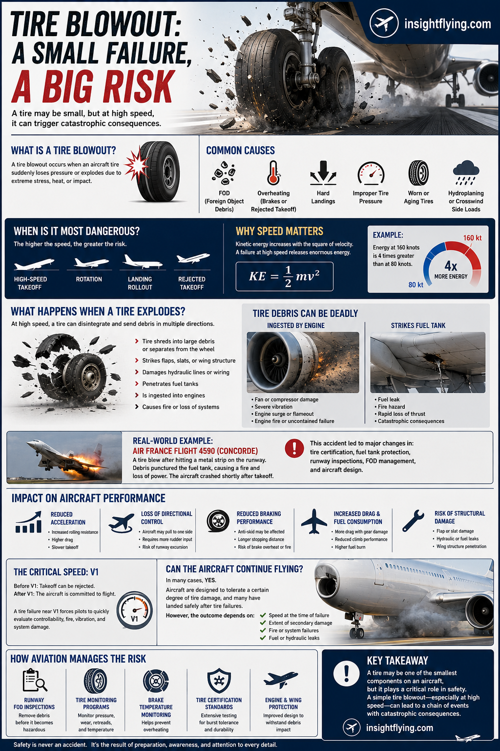 Tire blowout