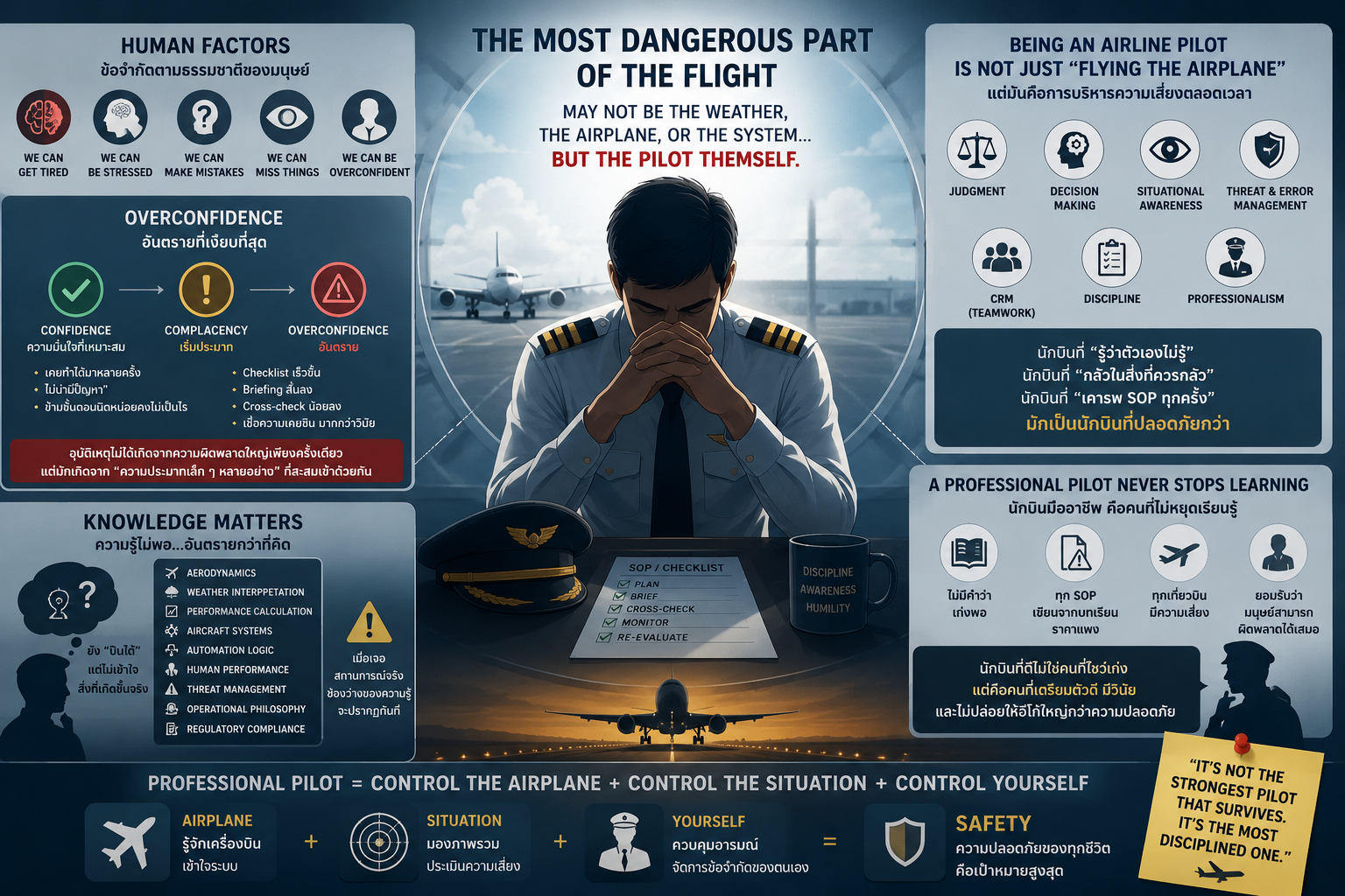 pilot professionalism and human factors