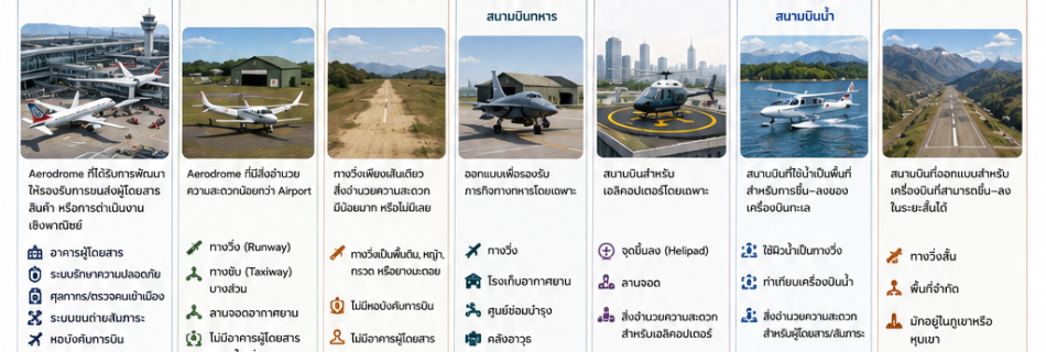 Aerodromes vs. Airports and others