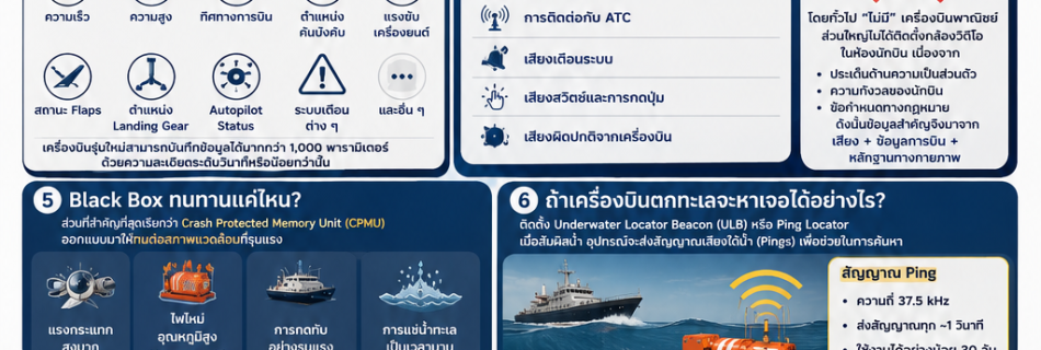 Black Box FDR CVR กล่องดำที่ไม่ใช่สีดำ
