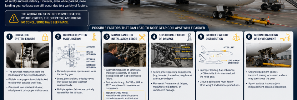 Nose gear collaped