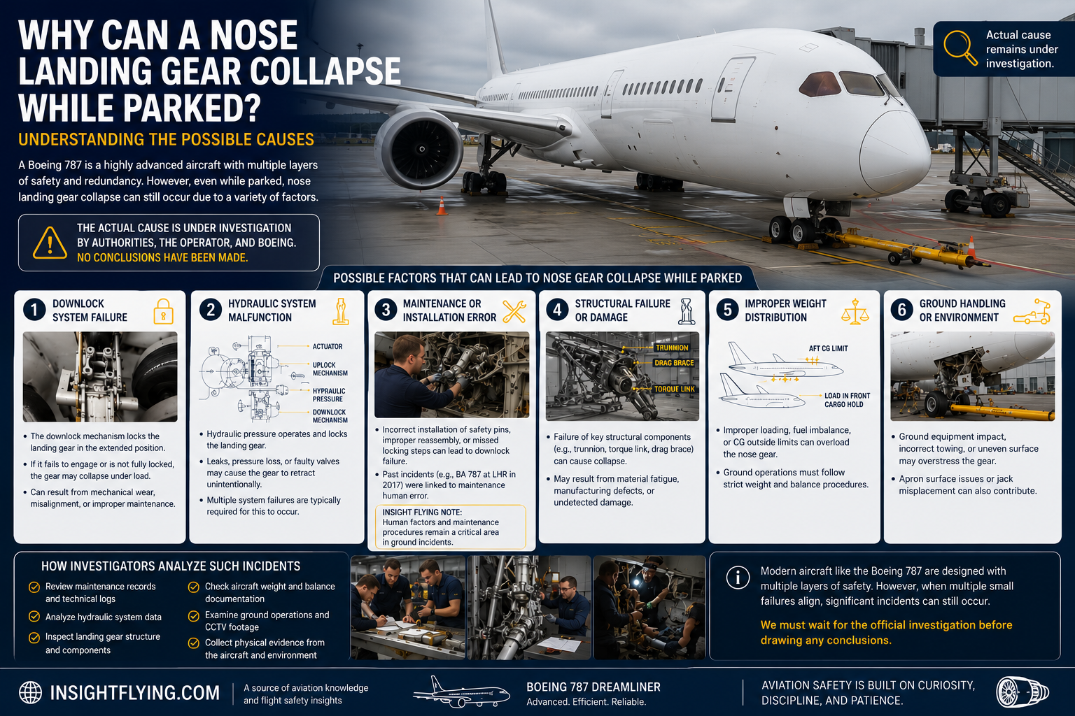 Nose gear collaped