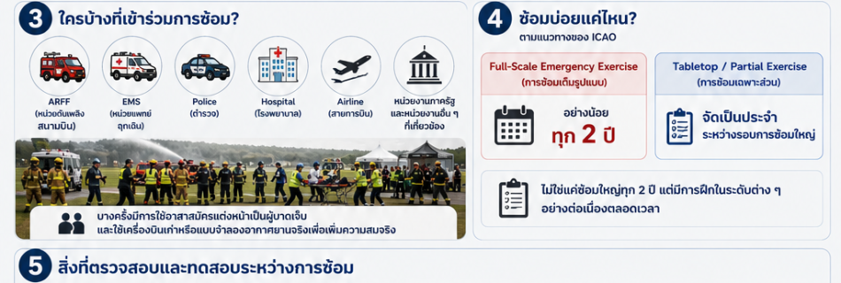 การฝึกซ้อมเหตุฉุกเฉินของสนามบิน