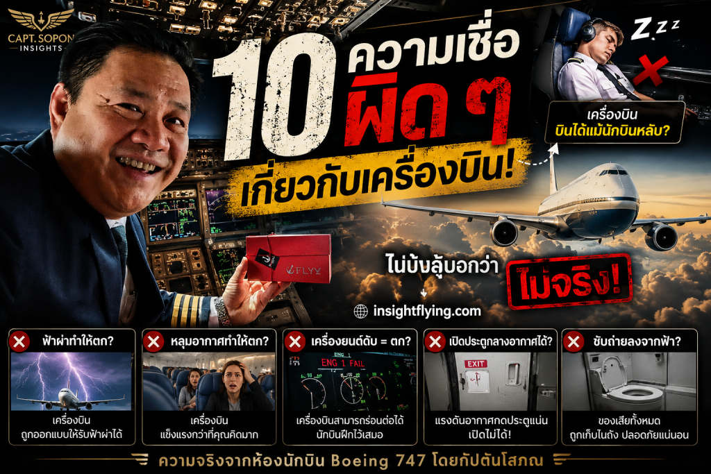 10 ความเชื่อผิด ๆ เกี่ยวกับเครื่องบิน