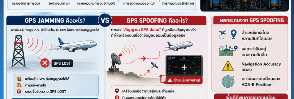ภัยคุกคามการบิน GPS jamming and spoofing