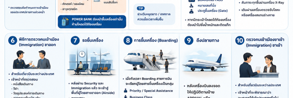 คู่มือฉบับสมบูรณ์ ตั้งแต่ออกจากบ้านจนถึงออกจากสนามบินปลายทาง