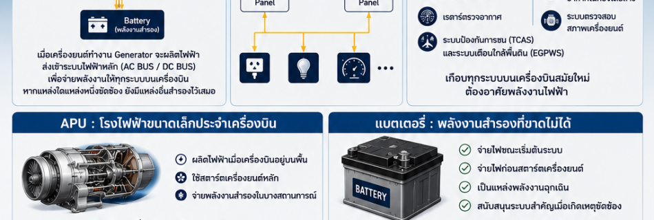 ระบบไฟฟ้าบนเครื่องบิน