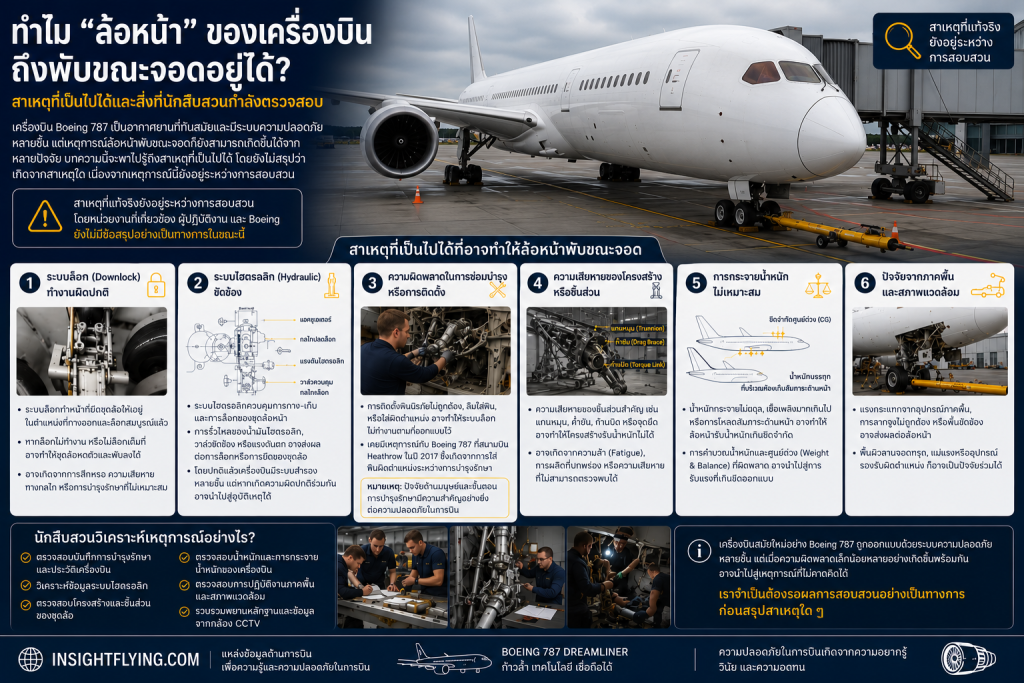 จอดอยู่ ล้อหน้าพับได้อย่างไร
