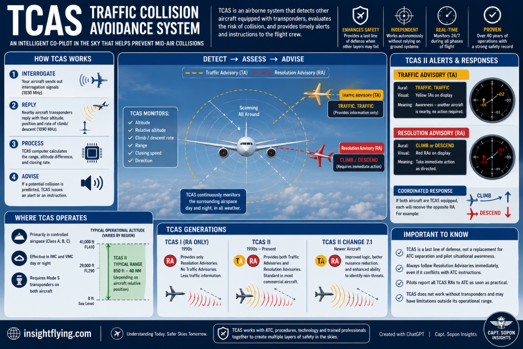 TCAS Traffic Collision Avoidance System